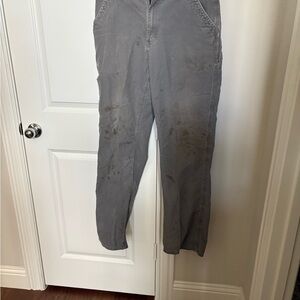 Carhartt Gray Chinos Relaxed Fit Durable Design